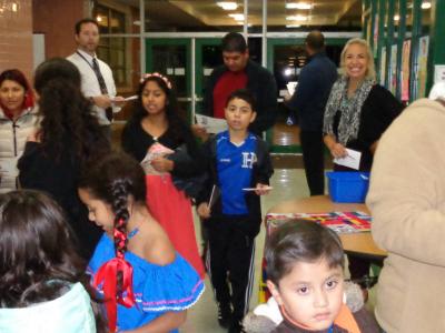 arriving at multicultural night